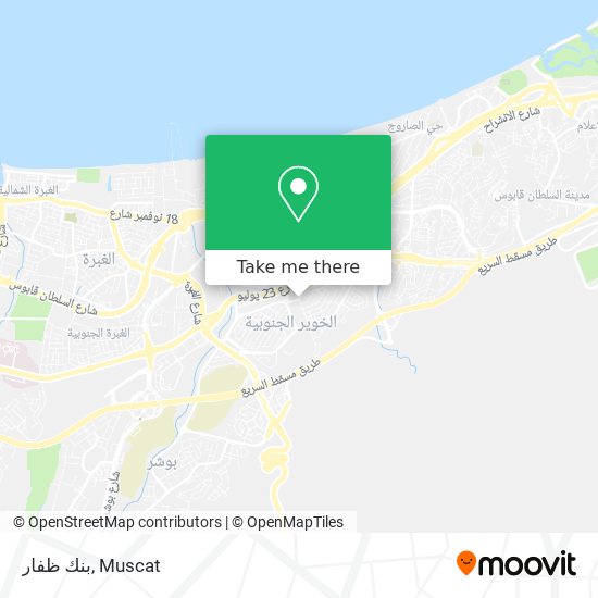 بنك ظفار map