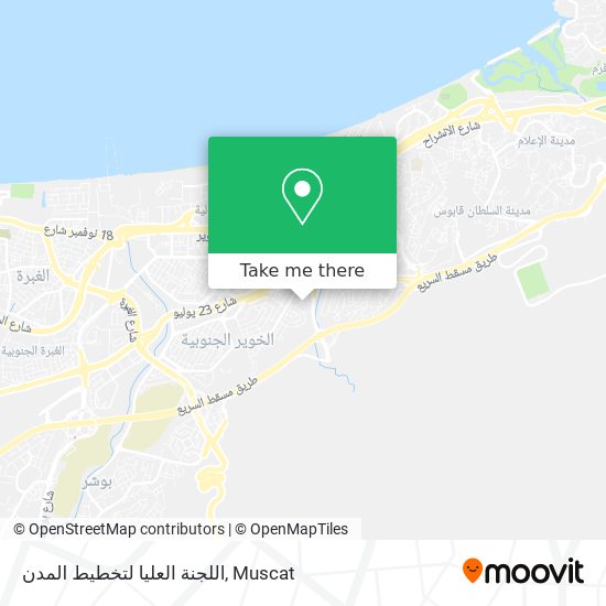 اللجنة العليا لتخطيط المدن map