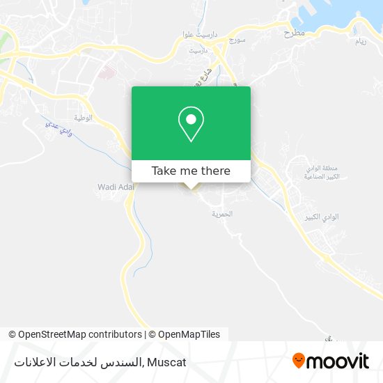 السندس لخدمات الاعلانات map