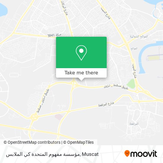 مؤسسة مفهوم المتحدة كي الملابس map