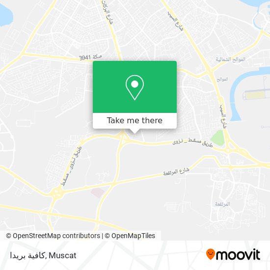 كافية بريدا map