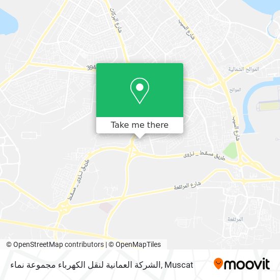 الشركة العمانية لنقل الكهرباء مجموعة نماء map