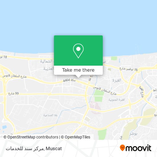 مركز سند للخدمات map