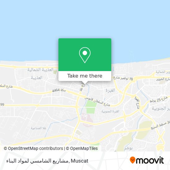 مشاريع الشامسي لمواد البناء map