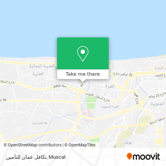 تكافل عمان للتأمين map