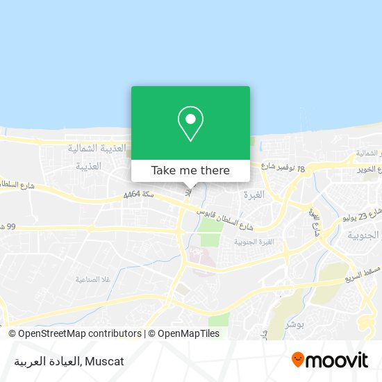 العيادة العربية map