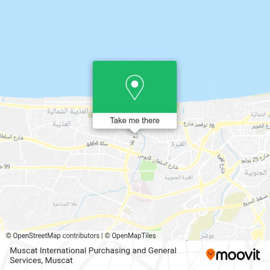Muscat International Purchasing and General Services map