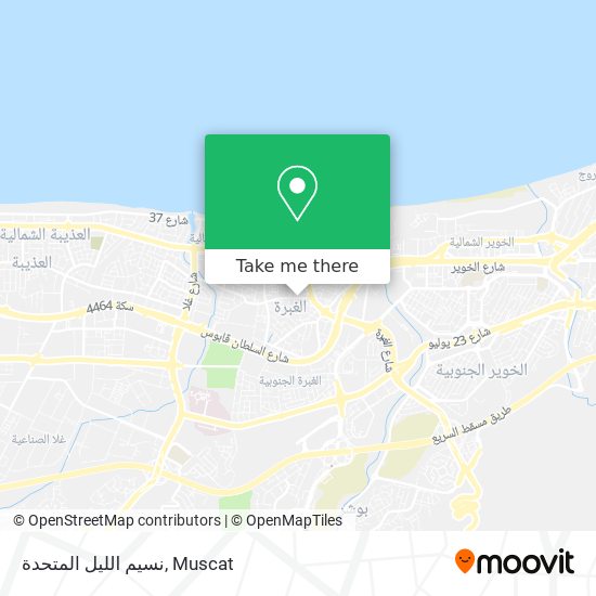 نسيم الليل المتحدة map