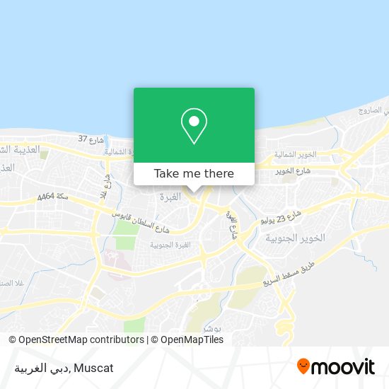 دبي الغربية map