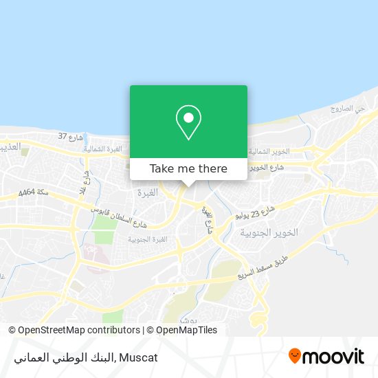 البنك الوطني العماني map