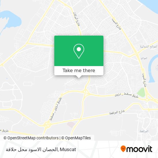 الحصان الاسود محل حلاقة map