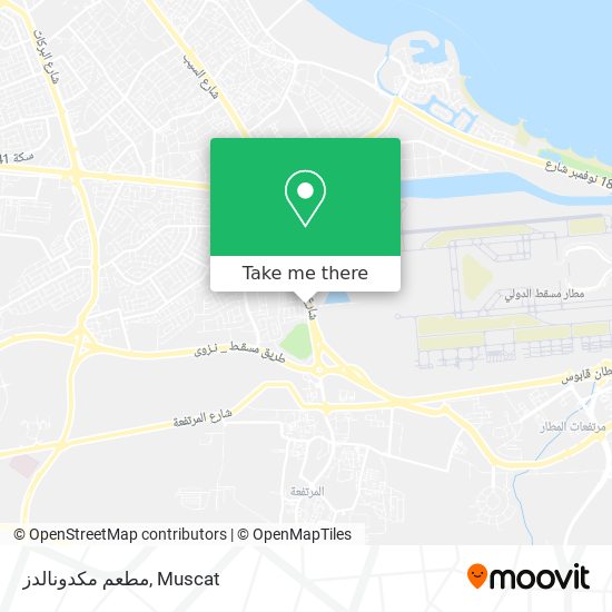 مطعم مكدونالدز map