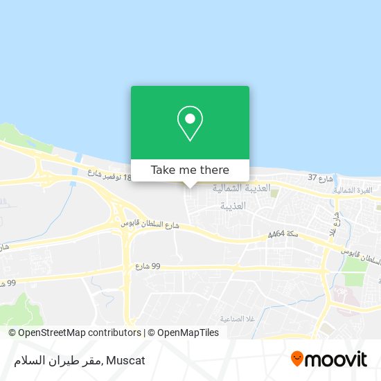 مقر طيران السلام map