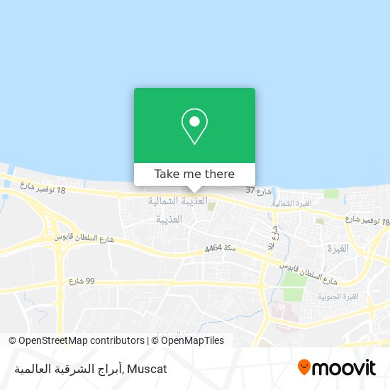 أبراج الشرقية العالمية map