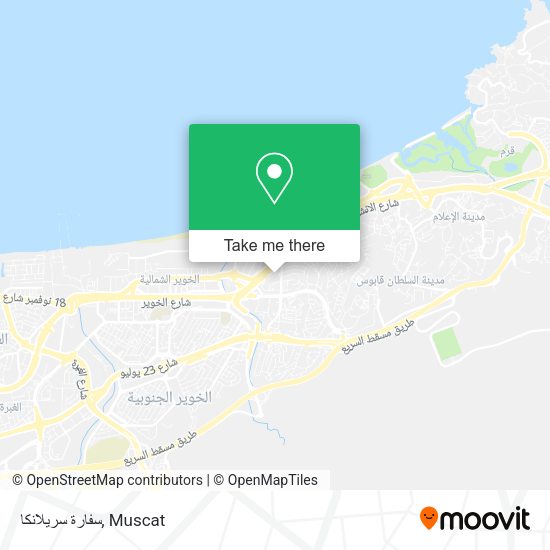 سفارة سريلانكا map