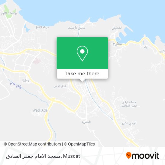 مسجد الامام جعفر الصادق map