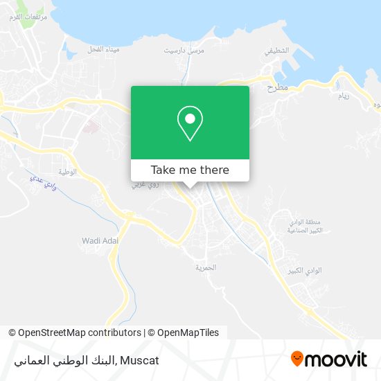 البنك الوطني العماني map