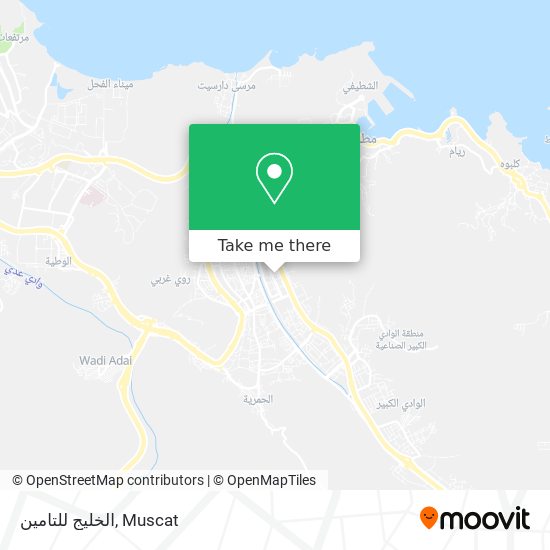 الخليج للتامين map