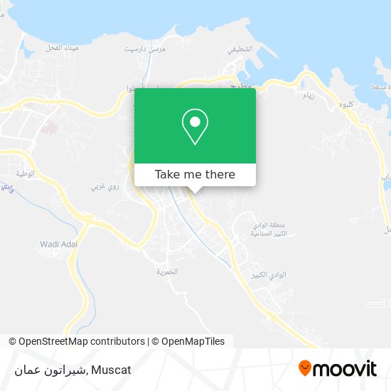شيراتون عمان map