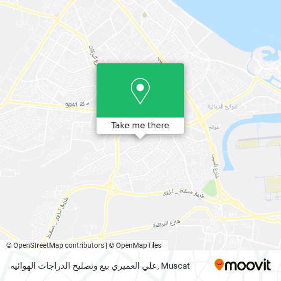 علي العميري بيع وتصليح الدراجات الهوائيه map