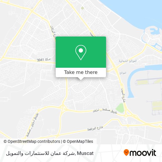 شركة عمان للاستثمارات والتمويل map