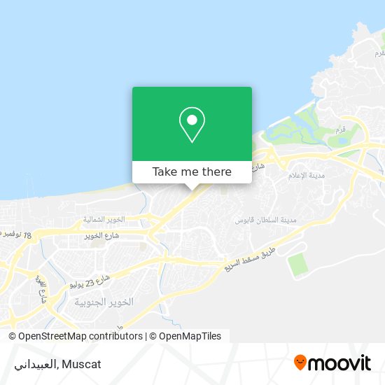 العبيداني map