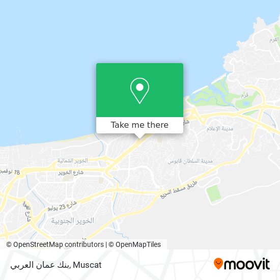 بنك عمان العربي map