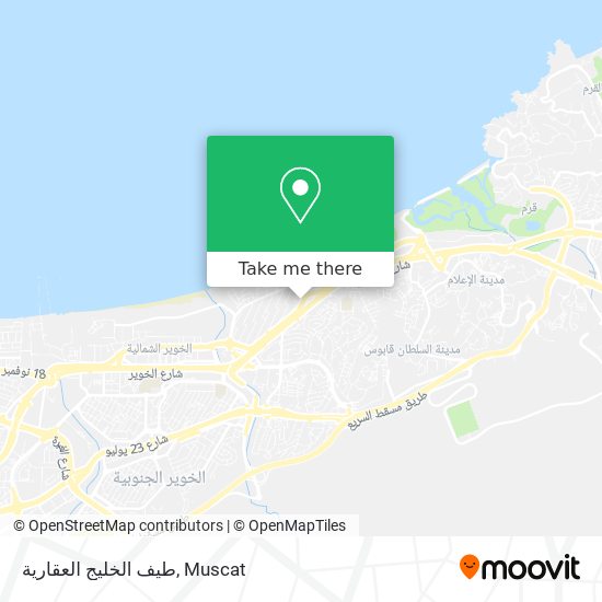 طيف الخليج العقارية map