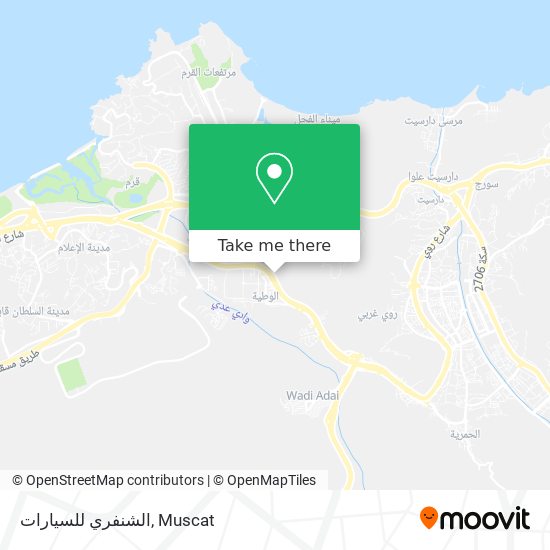 الشنفري للسيارات map