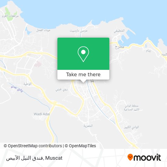 فندق النيل الآبيص map