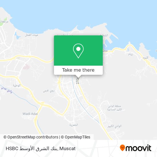 HSBC بنك الشرق الأوسط map