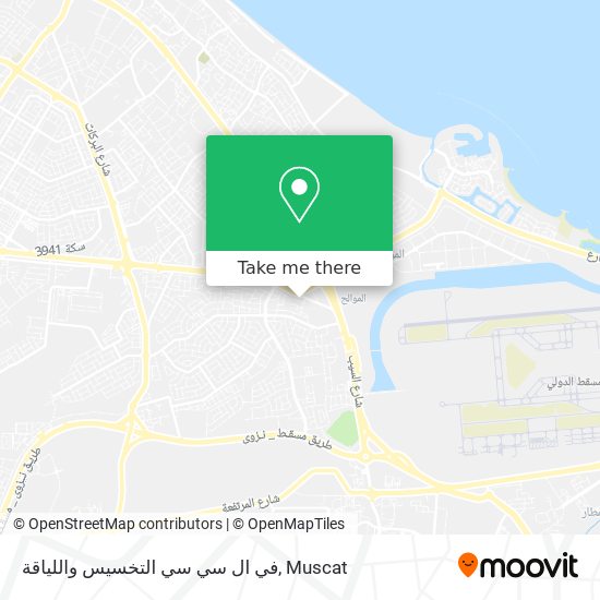 في ال سي سي التخسيس واللياقة map