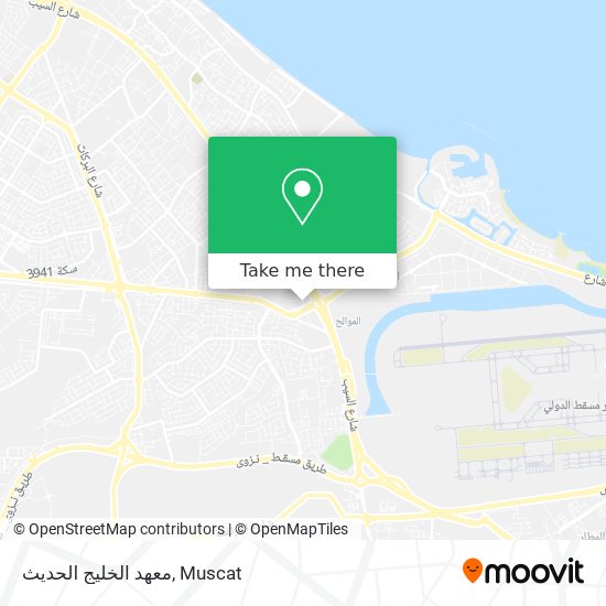 معهد الخليج الحديث map