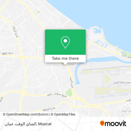 الشاي الوقت عمان map