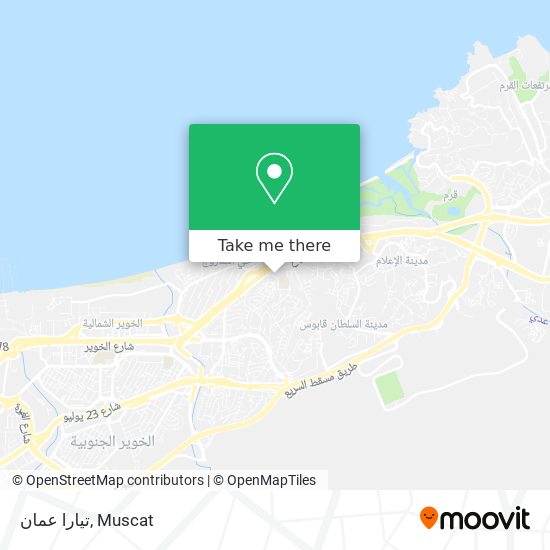 تيارا عمان map
