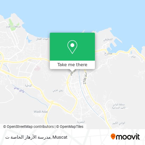 مدرسة الأزهار الخاصة ت map