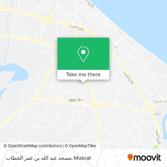 مسجد عبد الله بن عمر الخطاب map