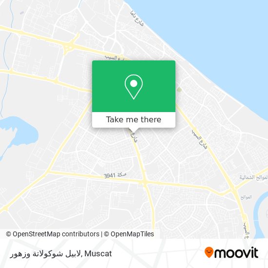 لابيل شوكولاتة وزهور map