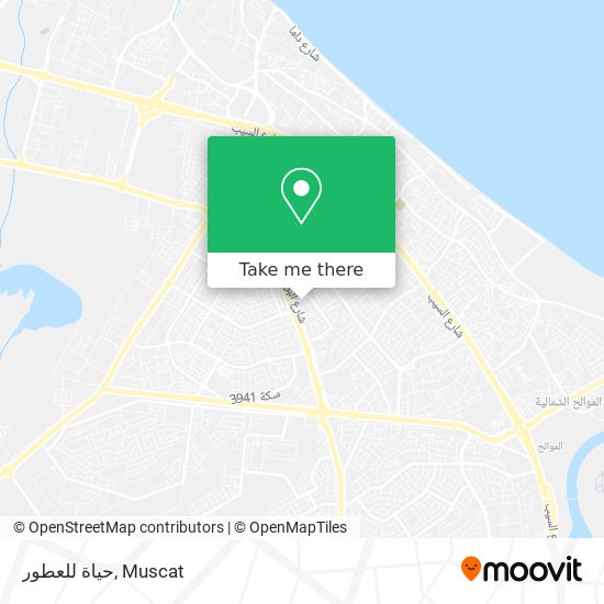 حياة للعطور map