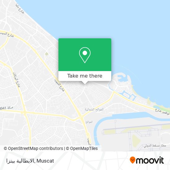 الايطالية بيتزا map