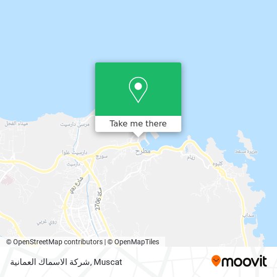 شركة الاسماك العمانية map