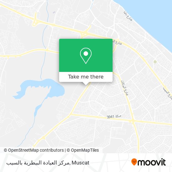 مركز العيادة البيطرية بالسيب map