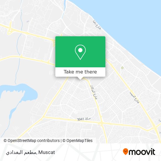 مطعم البغدادي map