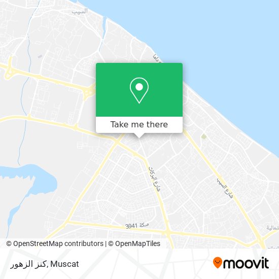 كنز الزهور map