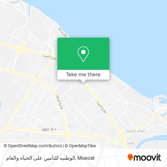 الوطنيه للتأمين على الحياه والعام map