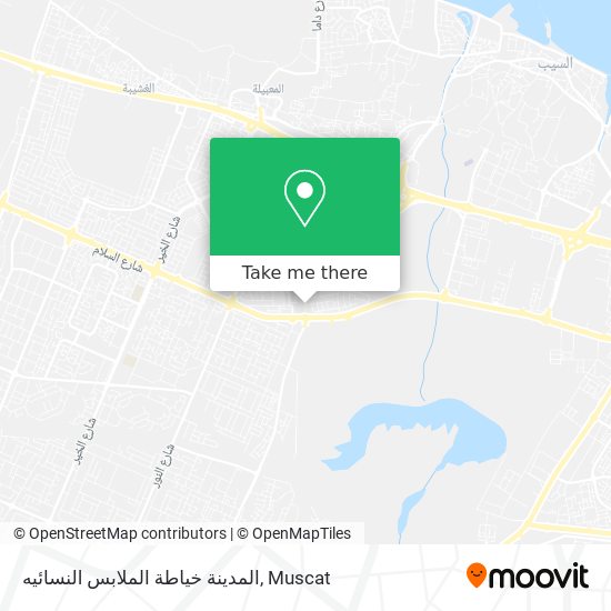 المدينة خياطة الملابس النسائيه map