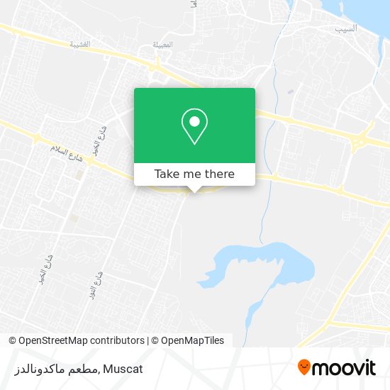 مطعم ماكدونالدز map