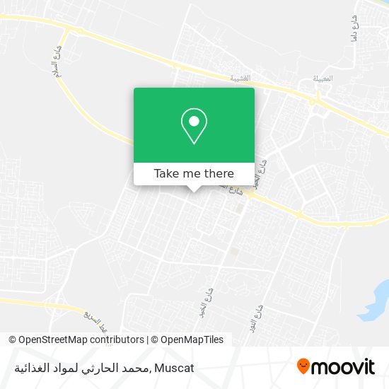 محمد الحارثي لمواد الغذائية map