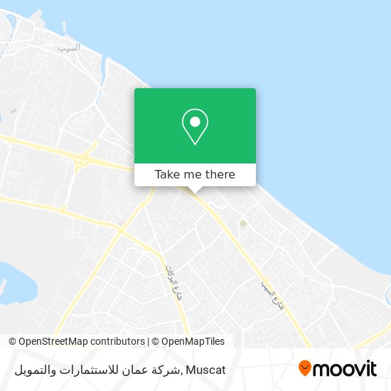 شركة عمان للاستثمارات والتمويل map