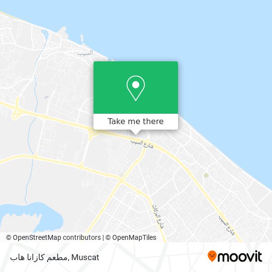 مطعم كازانا هاب map